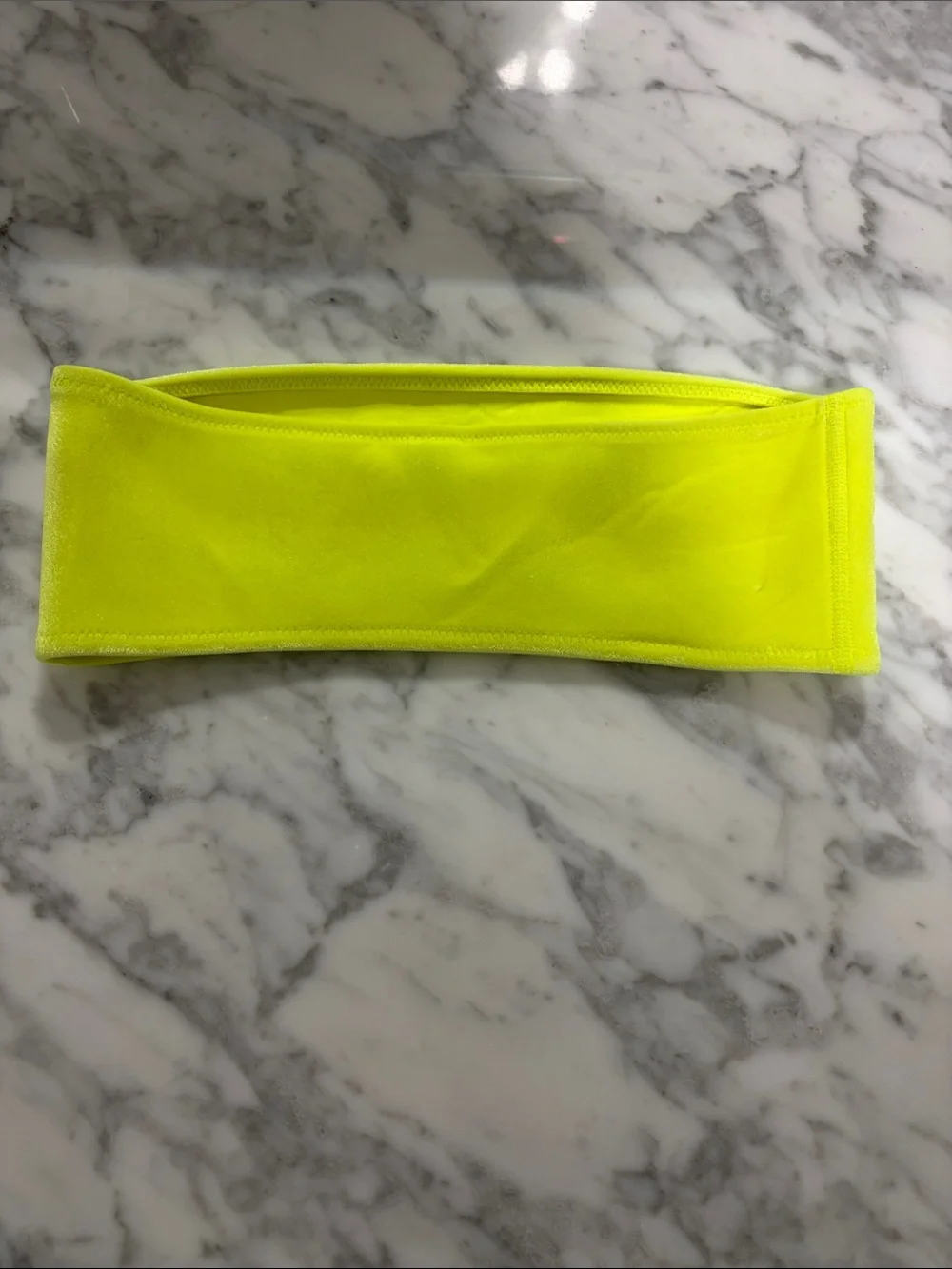 triangl swimwear Neon Yellow Bandeau Bikini Top